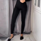Znbbw Jumpsuit Women Clothes Autumn Casual Slim V Neck Zipper Long Sleeve Solid Outfit Long Pants Skinny Rompers Streetwear