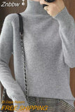Znbbw Cashmere Sweater Women Autumn Winter Casual Solid Color Pullover Sweaters Female Long-sleeved Loose Bottoming Sweater