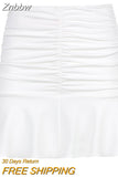 Znbbw Y2K White Halter Top Women Cami Backless Sexy Summer Crop Tops Sleeveless Camisole Lacing Cropped Female Tops Streetwea