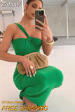 Znbbw Sexy Backless Maxi Dress For Women Robe Winter New Off-shoulder Sleeveless Bodycon Ruched Long Dress Vestido