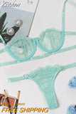 Znbbw Sexy Women's Underwear Lingerie See Through Bra Low Cup Lace Underwear Set Sexy Lingerie Set Bra And Panty Set