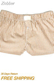 Znbbw Women's Y2k Pajamas Shorts Cute Plaid Pj Short Pants Flannel Lounge Sleep Shorts Bottoms Elastic Waist Baggy Boxers Tracksuit 0410