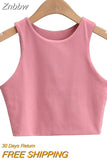 Znbbw Summer Fashion Women Sexy Slim Tops O-neck Sleeveless Double Nylon Ladies Good Quality Tank Tops 6 Colors