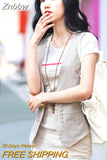 Znbbw spring new Korean all-match slim suit vest vest / small vest vest size dress female