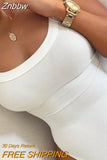 Znbbw Solid Bodycon Sexy Body Casual Basic White Summer Bodysuit Women Tops Sleeveless Sheer Bodysuits Jumpsuit Slim