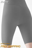 Znbbw Sport Shorts For Women 2023 Summer High Waist Mid-thigh Bodycon Fashion Short Pants Female Streetwear Shorts Underwear