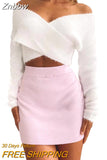 Znbbw Fashion Fall Winter Sexy Casual Cross Wrap Sweater Women Long Sleeve V Neck Solid Slim Fit Knitted Pullover Tops Crop Top