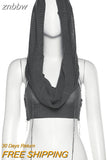znbbw Summer Sexy Sheer Tees White Mesh Top Knitted For Women 2023 Black Sleeveless T shirt Reticular Crop Tops club Y2k Women