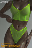 Znbbw Lace Lingerie Sexy Underwear Solid Seamless Set Woman 2 Pieces See Through Bra And Panty Set Intimate Bilizna Costume