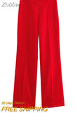 Znbbw Tops With Belt Pant Sets Women Fashion Single Button Jacket Trousers Autumn Winter Office Outfits Outwear