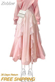Znbbw Size Women's Spring Autumn Suit Women's 2023 French New Pink Sweater Suspender Dress Two-piece Set