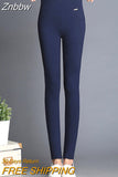 Znbbw Skinny Pencil Pants For Women High Waist High Stretch Ladies Casual Pants Trousers Women Pantalons De Mujer Oversize