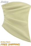 Znbbw TRAF 2023 Vintage Summer Camis Women Y2k Crop Top Women Sexy Tank Camis Clothes
