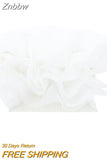 Znbbw TRAF Y2K 3D Organza Patchwork Thin Knitted Women Tanks 2023 Summer Sleeveless Strapless Slim Bustier Female Crop Top