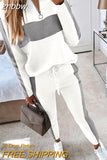 znbbw Women Suit Jogger Two Piece Set Autumn Fashion Print Tracksuits Women 2023 Streetwear Zipper Long Sleeve Tops + Trousers Outfits