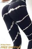 Znbbw New Tie Dye Yoga Pants Sport Leggings Seamless High Waist Push Up Women Tights Gym Fitness Workout Leggings Wear