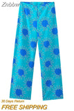 Znbbw TRAF Woman 2023 2 Pieces Sets Printed Knot Decoration Short Vest Tops + Wide Leg Long Pants Summer Causal Slim Sets