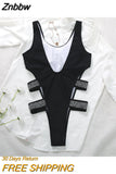 Znbbw Monokini Swimwear Backless One Piece Thongs Harajuku Swimsuit Solid Brazilian Baby Girl Bikini 2023 Beach Wear Whole
