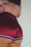 Znbbw Women Shorts Summer Silk Slim Beach Casual White Egde Shorts Hot