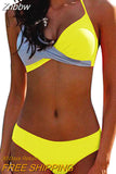 Znbbw Women Sexy Bikini Set Push Up Female Swimsuit Swimwear Swim Separate Two Piece Brazilian Bathing Suit Large