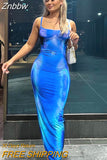 Znbbw Women Fashion Party Club Bodycon Streetwear Summer Straps Midi Dress 2023 Fall Clothing Wholesale Items For Business