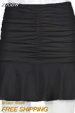 znbbw White Elegant 2 Two Piece Set For Women Solid Sleeveless Sexy Crop Tops And Mini Tennis Sports Skirts Outfit Festival Club