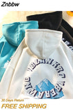 Znbbw Fall and Winter Hoodies Casual Style Fashion Letters and Landscape Prints Hot Sale Loose Fall and Winter Hoodies