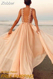 Znbbw Party Dresses for Women Sexy Hollow Halter Off Shoulder Evening Dress Lace Strap Backless High Waist Pleated Long Dress