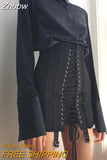 Znbbw Summer Gothic Y2K Vintage Mini Skirt Women Punk Patchwork High Waist Bodycon Short Skirts Casual Sexy Party White Skirts 912