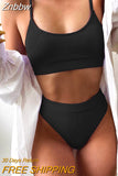 Znbbw Up Swimsuit Female Patchwork Swimwear For Women Bathing Suit High Waist Bikini Set Sport Wear Swimming Suit Sexy Bikini