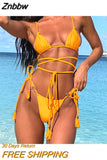 Znbbw Women's Swimsuit Micro Bikini Swimwear With Girdle For Women Trikini Whole Sea Costume Bathing Suits Beach Outfits