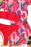 Znbbw Packs Women Swimsuit Cover Up Swimwear High Waisted Bikini Sexy Bikini Set Bandeau Bathing Suit Swimming Suits Beachwear