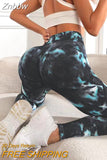Znbbw Dye Leggings Women Gym Pants High Waist Push Up Seamless Legging Push Up Fitness Clothing New Girl Workout Sports Tights