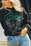 Znbbw Graphic Sweatshirts for Women Printed Loose Fashion Pullovers Tops 2023 Spring Autumn Female Vintage Sweatshirt Hoodies