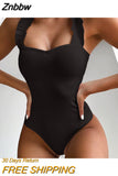 Znbbw Sexy Women One Piece Swimsuit Swimwear Female Solid Thong Bathing Suit Swimming Suits Monokini Beachwear Swimsuit