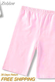 Znbbw Women's Shorts Shorts Women High Waist Female Motorcycle Shorts Solid Color Fitness Sports Casual Slim Cycling Shorts Summer