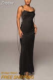 Znbbw Women Elegant Evening Party Birthday Bodycon Summer Long Dress 2023 Fall Clothing Wholesale Items For Business
