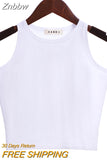 Znbbw 2023 New Women Sexy Cotton Crop Top Crop Bustier Multicolor Sleeveless Cropped Blusas Vest Tank Top Camisole 14 Colors