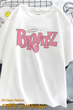 Znbbw bratz Letter Print Hoodies Women Hooded Oversized Pullover Harajuku Warm Kawaii Female Loose Streetwear Sweatshirts