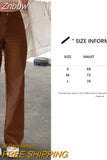 Znbbw Women Y2K Cargo Pants Khaki Loose Streetwear Vintage Low Waist Casual Straight Trousers Sexy Retro Loose Pockets Baggy Pants