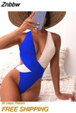 Znbbw Up Women One Piece Swimsuit 2023 Sexy Female Swimwear Swimming Suit High Waist Monokini Bathing Suit Beachwear Swimsuit