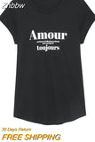 Znbbw Printed T-Shirt Women 2023 Summer Clothing Fashion Luxury Designer Tee Shirt T-Shirts Female Casual Tees Tops Streetwear