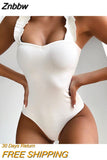 Znbbw Sexy Women One Piece Swimsuit Swimwear Female Solid Thong Bathing Suit Swimming Suits Monokini Beachwear Swimsuit