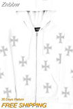 Znbbw Hop Joggers Sweatshirt 2023 Men Korean Fashion Punk Sport Coat Pullover Rhinestone Gothic Long Sleeve Zip Hoodies Y2k Jacket