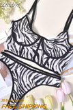 Znbbw Lace Lingerie Sexy Underwear Solid Seamless Set Woman 2 Pieces See Through Bra And Panty Set Intimate Bilizna Costume