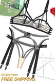 Znbbw Transparent Lingerie Fetish Sissy Seamless Underwear Uncensored Tulle See Through 3-Piece Intimate Bilizna Set Of Sex