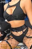 Znbbw Female Lingerie Sexy Sensual Underwear Cut Out Top Fishing Net Stocking Erotic Intimate Fantasy Bra And Panty Sets