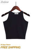 Znbbw 2023 New Women Sexy Cotton Crop Top Crop Bustier Multicolor Sleeveless Cropped Blusas Vest Tank Top Camisole 14 Colors