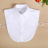 znbbw Ladies Blouse white fake collar turndown collar 2023 Fashion Elegant Women Fake Half Shirt Detachable Female Clothing