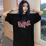 Znbbw bratz Letter Print Hoodies Women Hooded Oversized Pullover Harajuku Warm Kawaii Female Loose Streetwear Sweatshirts